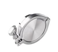 Giunto for tubo da 19 mm a 168 mm, ghiera di saldatura + tappo terminale + morsetto a T + guarnizione in silicone, acciaio inossidabile 304 for produzione di birra fatta in casa(57mm x Ferrule 77.5)