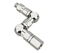 Giunto girevole a 360° per spruzzatori airless, connettore a punta spray in acciaio inox resistente 6500 PSI, adattatore rotante tipo Z 10 x 2 x 10 cm con connessione rapida per superfici difficili da