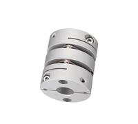 Giunto in alluminio a doppio diaframma D19xL27, 1 pz. Giunti di controllo ad alta precisione for servomotori passo-passo(5X6.35)