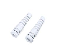 Giunto in materiale plastico con connettore in nylon a spirale anti-flessione pressacavo nero IP68 PG7 PG9 M12 PG21(White,M12 10pcs)