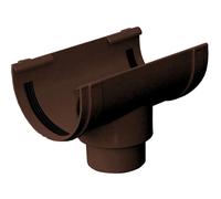 Giunto in PVC con scarico e guarnizione marrone 19 cm Di colore marrone