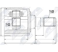 Giunto Interno KIA RIO MT 05- NUOVO