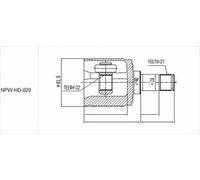 Giunto Interno Kit Giunti Honda Cr-V Ii, Re3/4, Accord n/Cm, Fr-V /Destro
