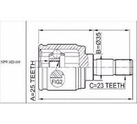 NTY NPW-HD-011 Kit giunti semiasse