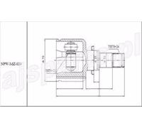 Giunto Interno Mazda 3 BK /MTM/ 1.3,1.6 2003-2005 / Sinistro - Nuovo