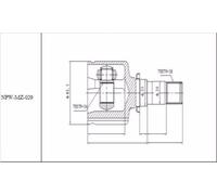 Giunto Interno Mazda 3 BK /MTM/ 2.0 2003-, 5 CR /ATM/ 2005- / Sinistro - Nuovo