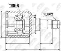 Giunto Interno Mercedes A-Class 169 2003-, B-Class 245 2004- Nuovo