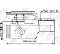 Giunto Interno Mercedes S Classe 4 MATIC 02-05 NUOVO