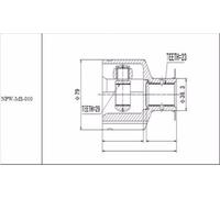 Febest Kit Giunto Interno Mitsubishi Carisma DA Anteriore Destro 1.6/1.8 1995-1999