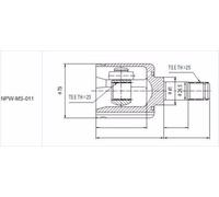 Giunto Interno Mitsubishi Carisma Da 1.8GDI 95-03 Space Star DG 1.8GDI 98-0