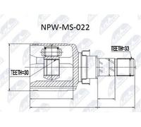 Febest Kit giunto interno Mitsubishi Lancer CY2A 2007- Nuovo