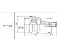 Giunto Interno OPEL ASTRA F / VECTRA A/B -2002 NUOVO