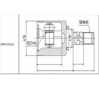 Giunto Interno Per Nissan Primera P12 2.0 2002- / Sinistro Nuovo