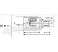 Giunto Interno Sinistro Ford Ranger 2001-2006