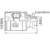 Giunto Interno Sinistro Mazda BT50 06-11, Ford Ranger ES 09- Nuovo