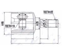 Kit Giunto Interno Suzuki Swift 1.0, 1.3 1989- Nuovo