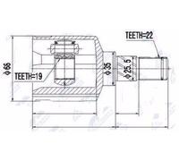 Kit Giunto Interno Suzuki Swift 1.0, 1.3 1989- Nuovo