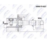 Giunto Interno Toyota Avensis 2003-2006, Camry Acv30 Usa 2.4 01-06 /Destro