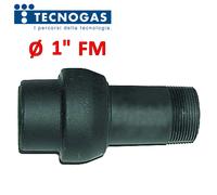 Giunto isolante dielettrico MF Ø 1'' PN10 idoneo per utenze Gas e Acqua