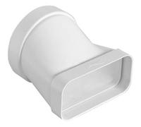 Giunto orizzontale per passaggio da tubo tondo a rettangolare 125mm/150x70mm