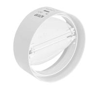 Giunto per tubi tondi in abs con valvola a farfalla per griglie di aerazione 100