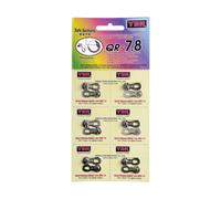 Cicli Bonin YABAN_4710887199020, Giunto Catena YBN 7/8V QR Unisex Adulto, Silver
