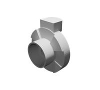 Giunto Ricambio Manico per Tosaerba GARDENA PowerMax 42 E Stampato 3D