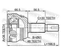 FEBEST 0110-GSX30A48 Giunto omocinetico
