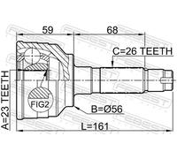 Kit Giunto Esterno Mazda MPV Lw 2.0 1999-2002-NEU