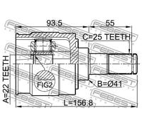 Kit Giunto Interno Kia Rio MT 05- Nuovo