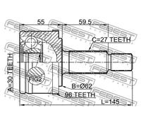 FEBEST 2010-MAGA96 Kit giunti semiasse
