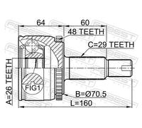 FEBEST 2910-DIVF Giunto omocinetico