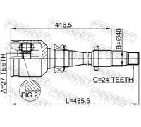 FEBEST 0111-MCV30RH Giunto omocinetico