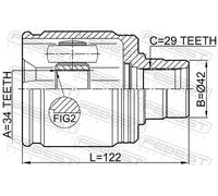 FEBEST 0311-ACC22RH Giunto omocinetico