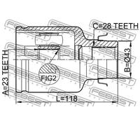 FEBEST 0511-M320ATRH Giunto omocinetico