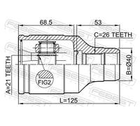 Kit Giunto Interno Suzuki Swift 1.0, 1.3 1989- Nuovo