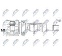 Giunto semiasse Assale anteriore Dx NPW-FR-112 NTY per FORD GRAND C-MAX C-MAX II