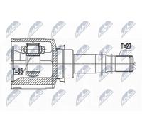 Giunto Interno Mitsubishi ASX 2.0 10 Lancer 2.0 08 Frontale, Destra, Atm Cvt /