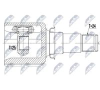 NTY NPW-TY-158 Kit giunti semiasse