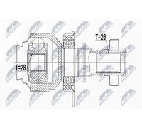 Kit Giunto Semiasse Anteriore Destro per VW Transporter V Scatola 7HA 7HH