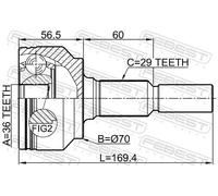 FEBEST 2010-GRCH Kit giunti semiasse