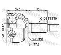 FEBEST 2410-DUST Kit giunti semiasse