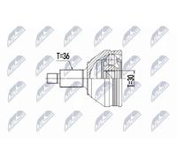 NTY NPZ-VW-048 Kit giunti semiasse