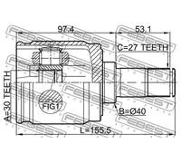 FEBEST 0311-CRVATLH Giunto omocinetico