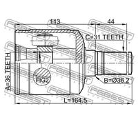 FEBEST 0511-CX7LH Giunto omocinetico