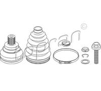 Giunto semiasse Assale anteriore Sx Giunto omocinetico 108 111 TOPRAN per VW