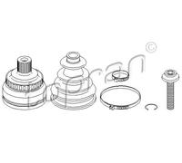 Giunto semiasse Assale anteriore Sx Giunto omocinetico 110 810 TOPRAN per AUDI