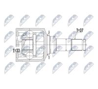 Giunto semiasse Assale anteriore Sx NPW-ME-049 NTY per MERCEDES-BENZ CLASSE M