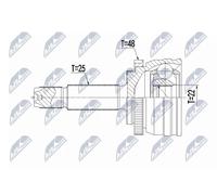 NTY NPZ-HY-561 Kit giunti semiasse