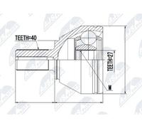 Kit guarnizione esterna albero di trasmissione per LAND ROVER | 15-1696,